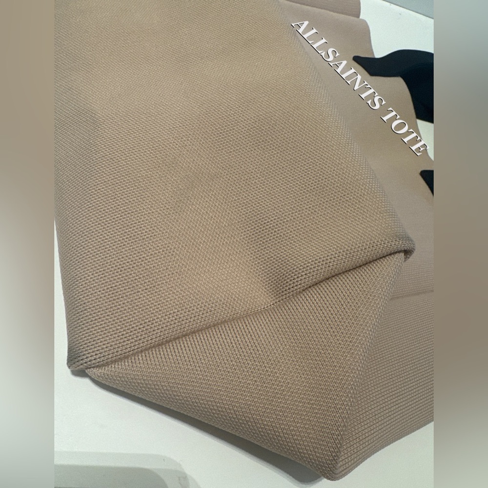 ALLSAINTS IZZY LARGE LOGO KNITTED TOTE BAG - Picture 10 of 16